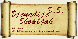 Đenadije Skopljak vizit kartica